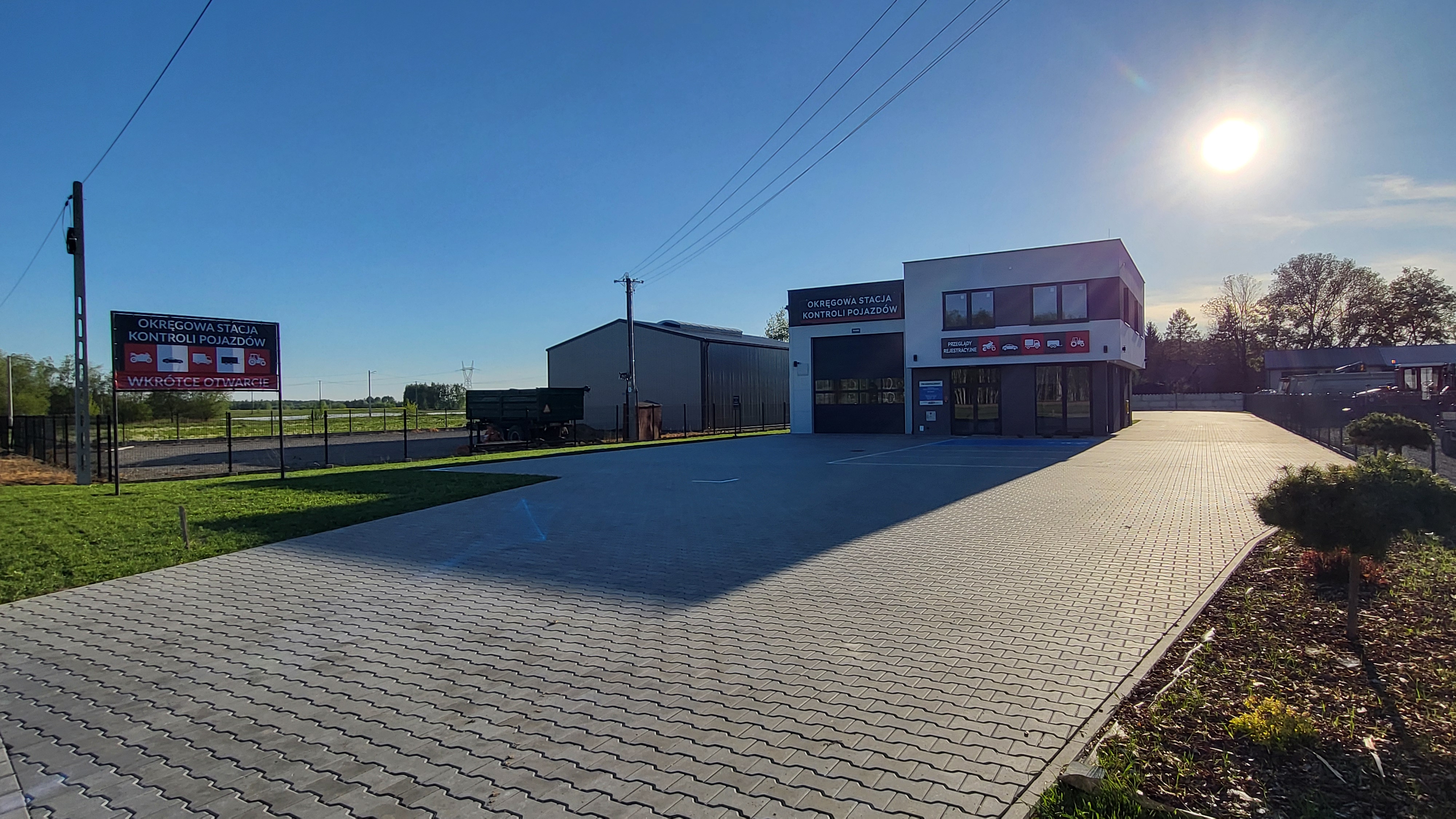 Teren stacji kontroli pojazdów